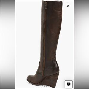 Frye Dark Brown Heeled Boots
